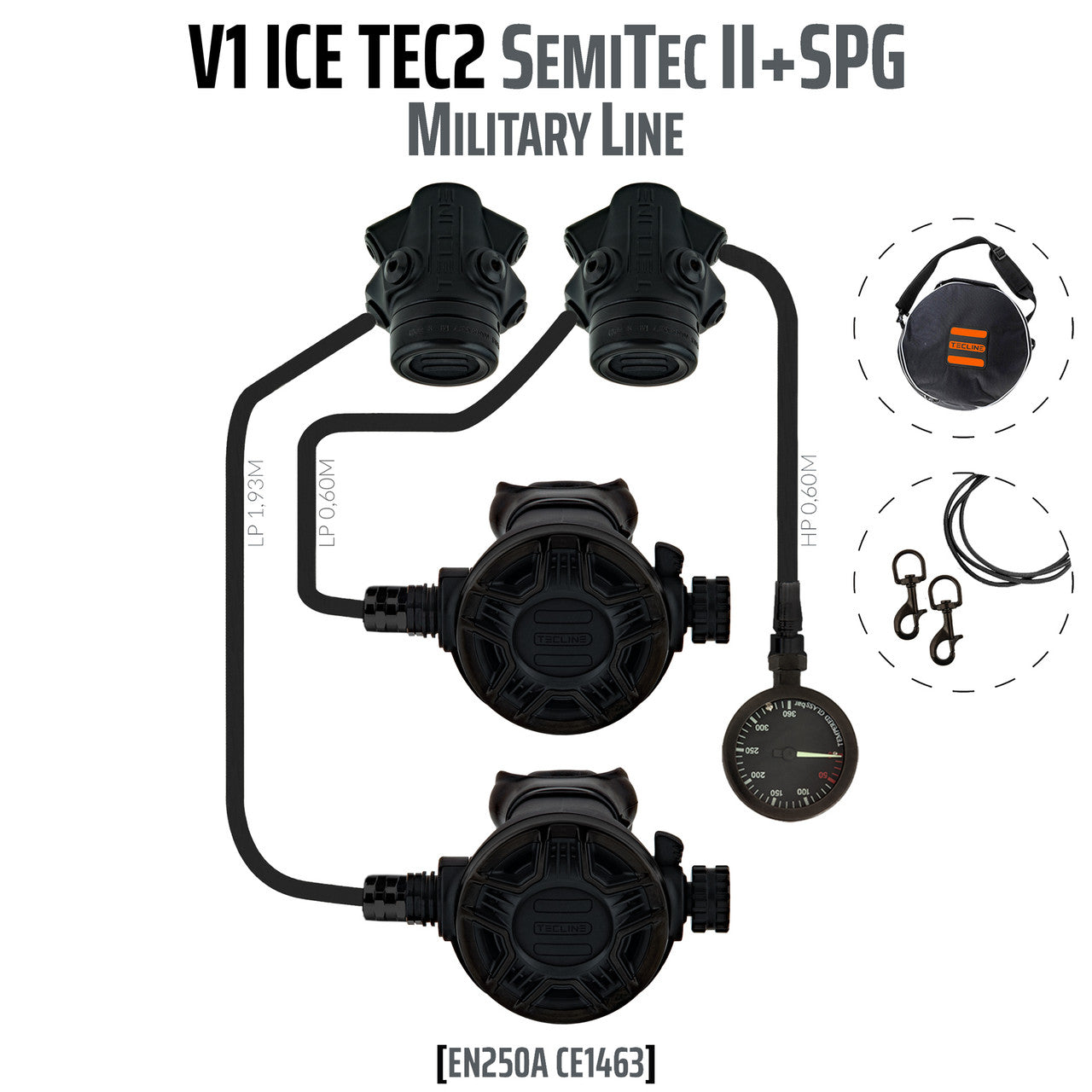 Tecline V1 ICE TEC2 SemiTec II + Mano "Military Line"