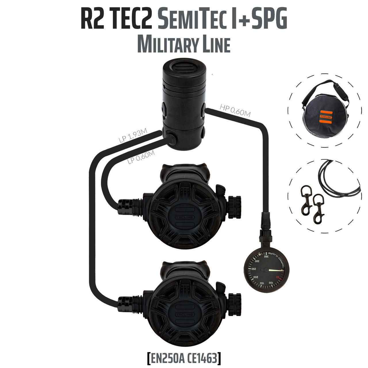 Tecline R2 TEC2 SemiTec I + Mano "Military Line"