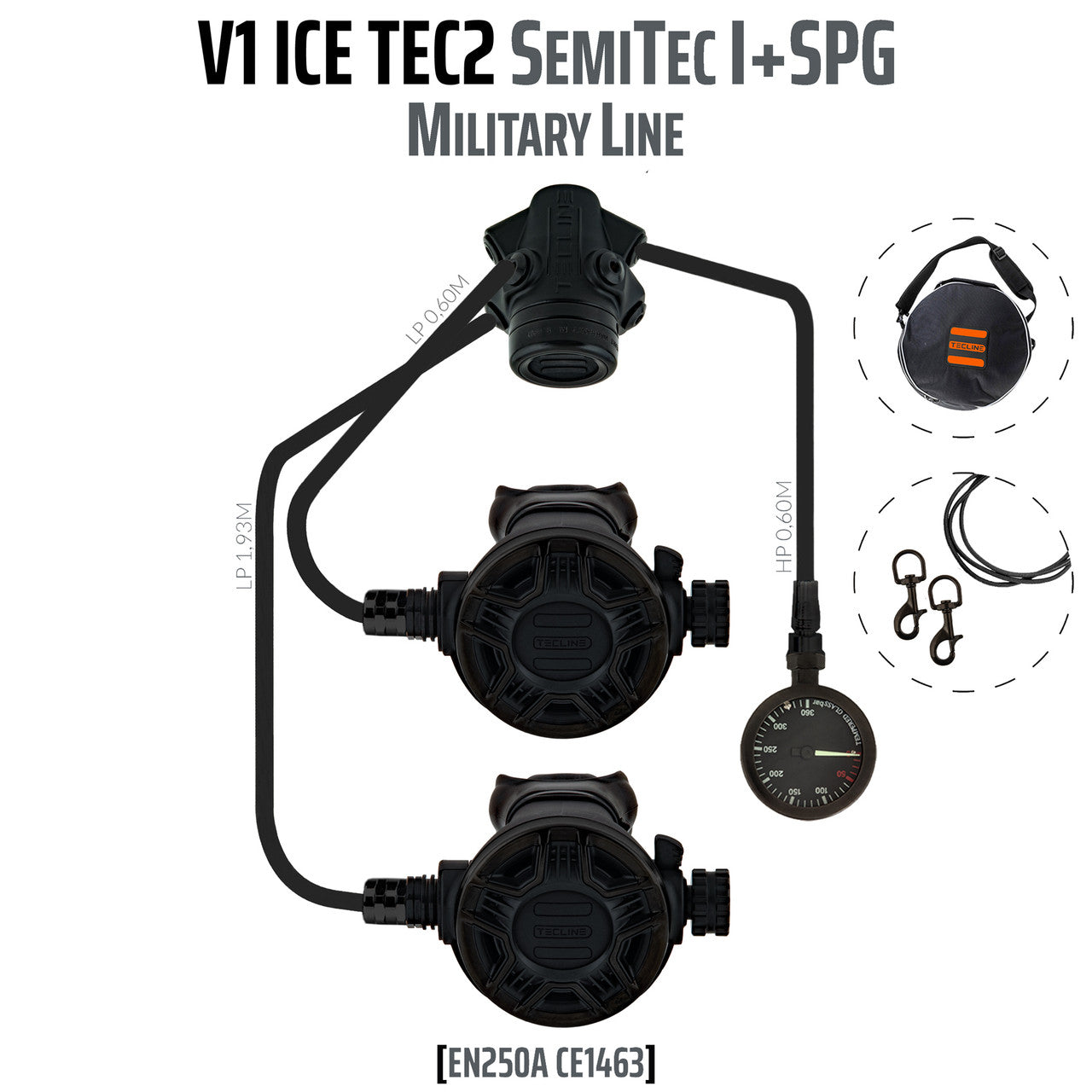Tecline V1 ICE TEC2 SemiTec I + Mano "Military Line"