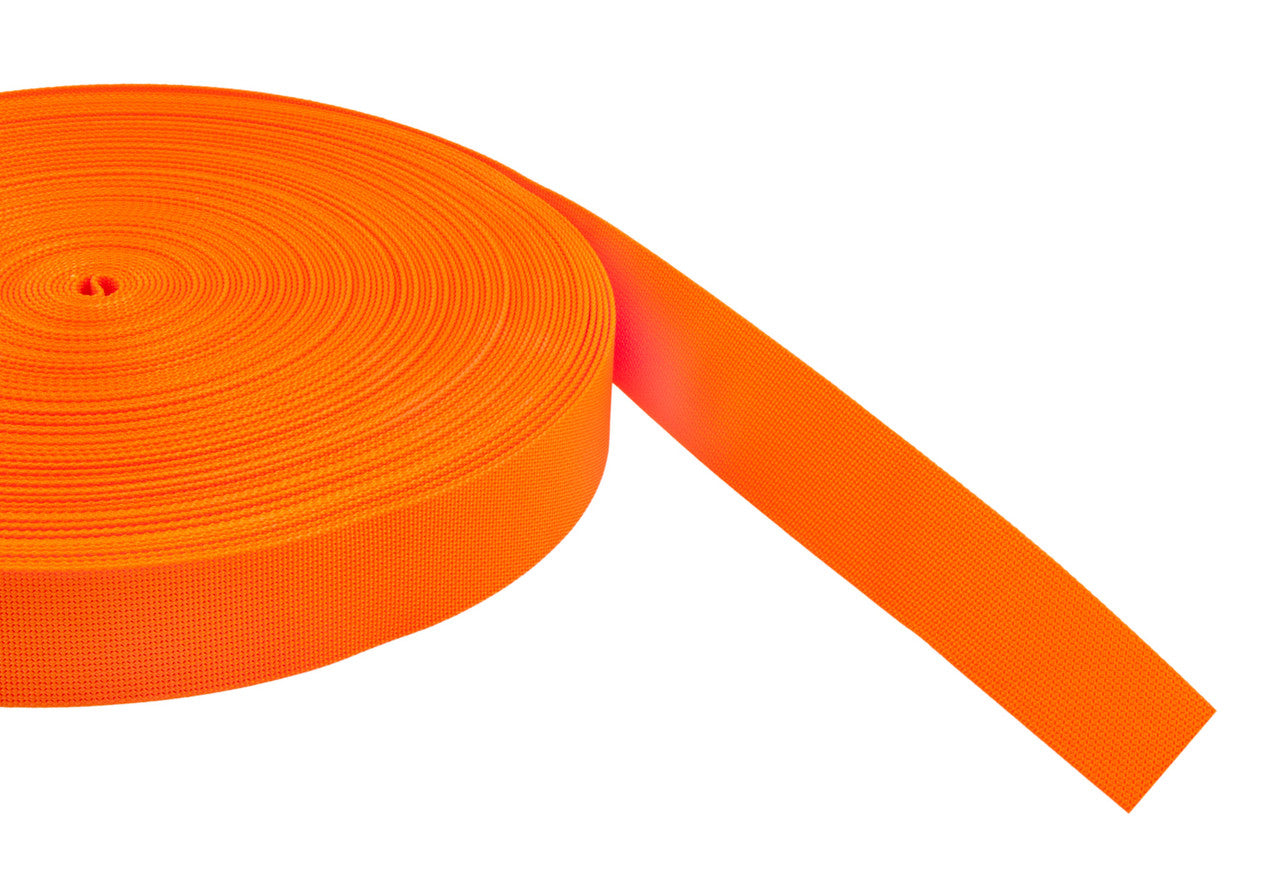 Webbing Zacht Oranje 50mm x 2.2mm