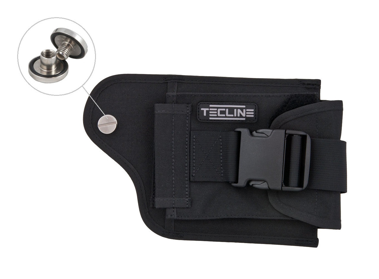 Tecline Loodpocket Zwart Rechts (Incl. RVS Bout)